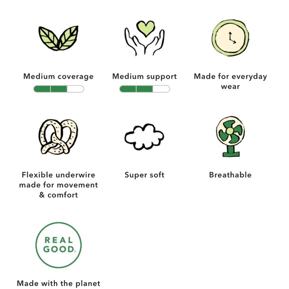 NWT AERIE SMOOTHEZ Mesh Unlined Bra— 34 C - Picture 3 of 7